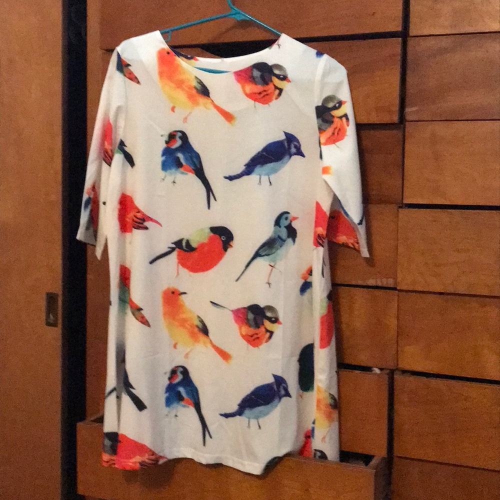White bird dress